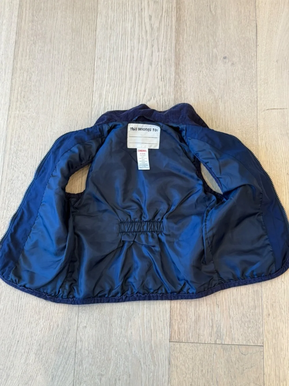 Gymboree Navy Heart Quilted Vest Girls Size 5-6 Bow Zip Classic